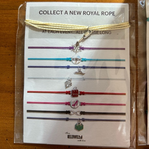 NWT in Original 10 Beautiful Bundle of EFFY Royal Caribbean Ropes Bracelets. - Picture 2 of 10